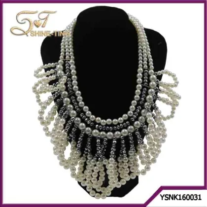 Chinese ivory bali pearl pearl necklace for girls