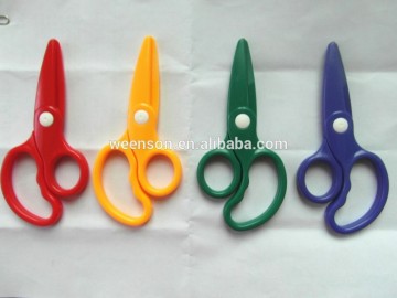 Non-toxic safety stationery plastic scissors