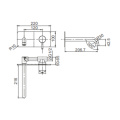 Seawind Wall Mount Single Lever Basin Mixer