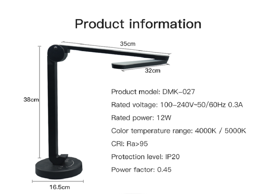 Black Swing Arm Desk Lamp1