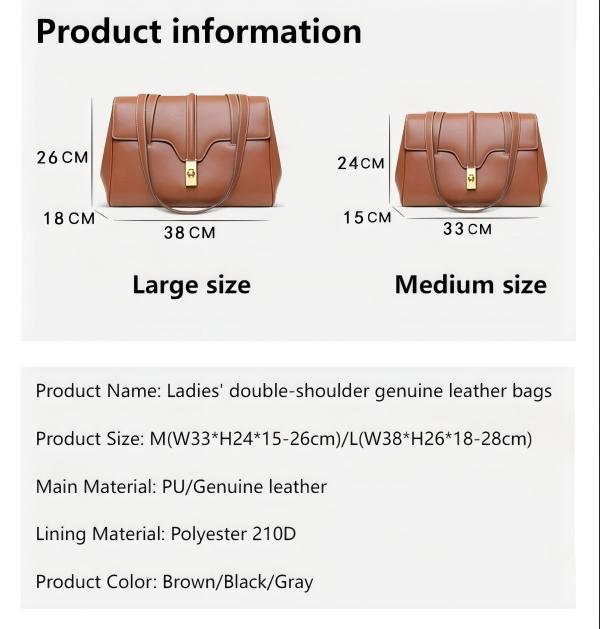 Customized PU Tote Bag for Women Commuting