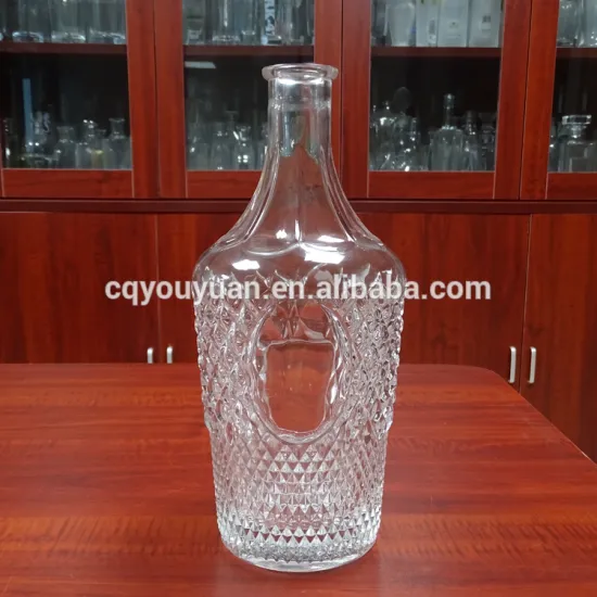 2000ml capacity custom design brandy decanter shape