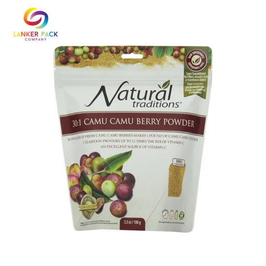 Laminated Aluminum Recloseable Powder Stand Up Pouch