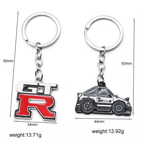 3D Zinc Alloy Keychain with Custom Shape