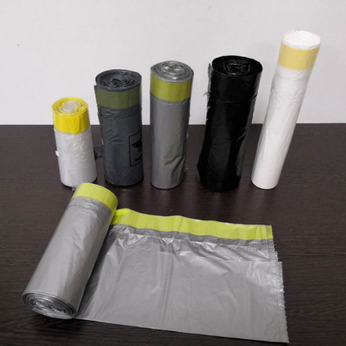 Custom printed black disposable 100% biodegradable manufacture garbage plastic roll bag