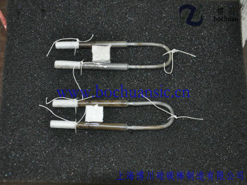 u shape mosi2 heating elements