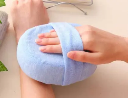 Sponge cleaning bath ball
