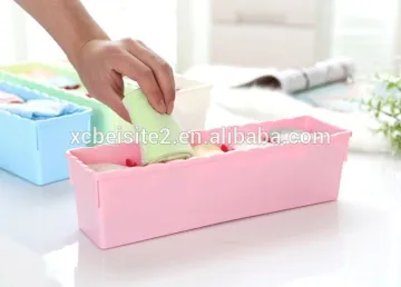 N506 3/5 Grid Home Organization Storage Box Household Plastic Storage Box