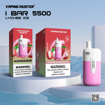 Tôi thanh dùng một lần Vape 5500 Puffs