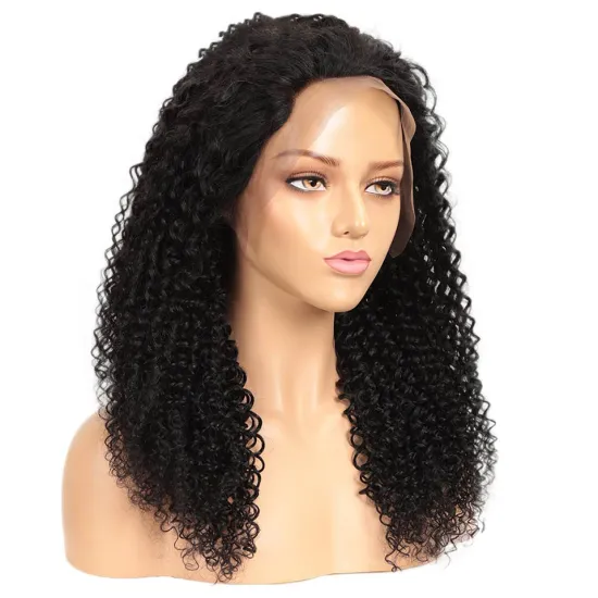 Wholesale Kinky Curly Brazilian Virgin Human Hair Wig 13*4 Lace Front Wig With Baby Hair