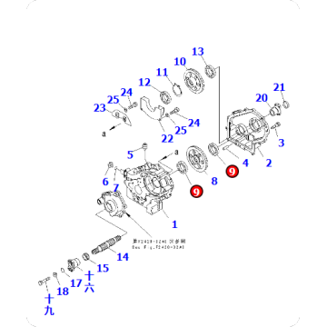 Wheel loader WA120-3 bearing 06030-06013