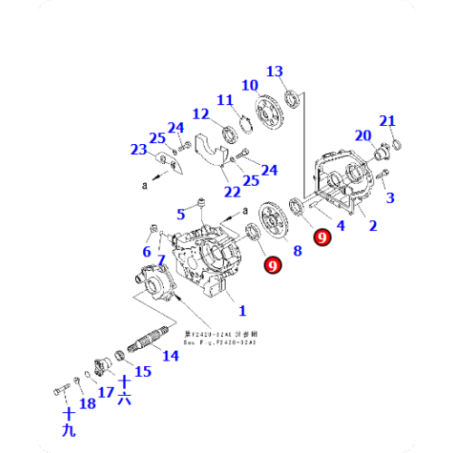 Wheel loader WA120-3 bearing 06030-06013