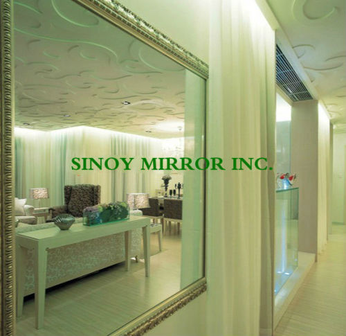 Made of float glass frameless custom wall mirrors for living room and changing room mirror