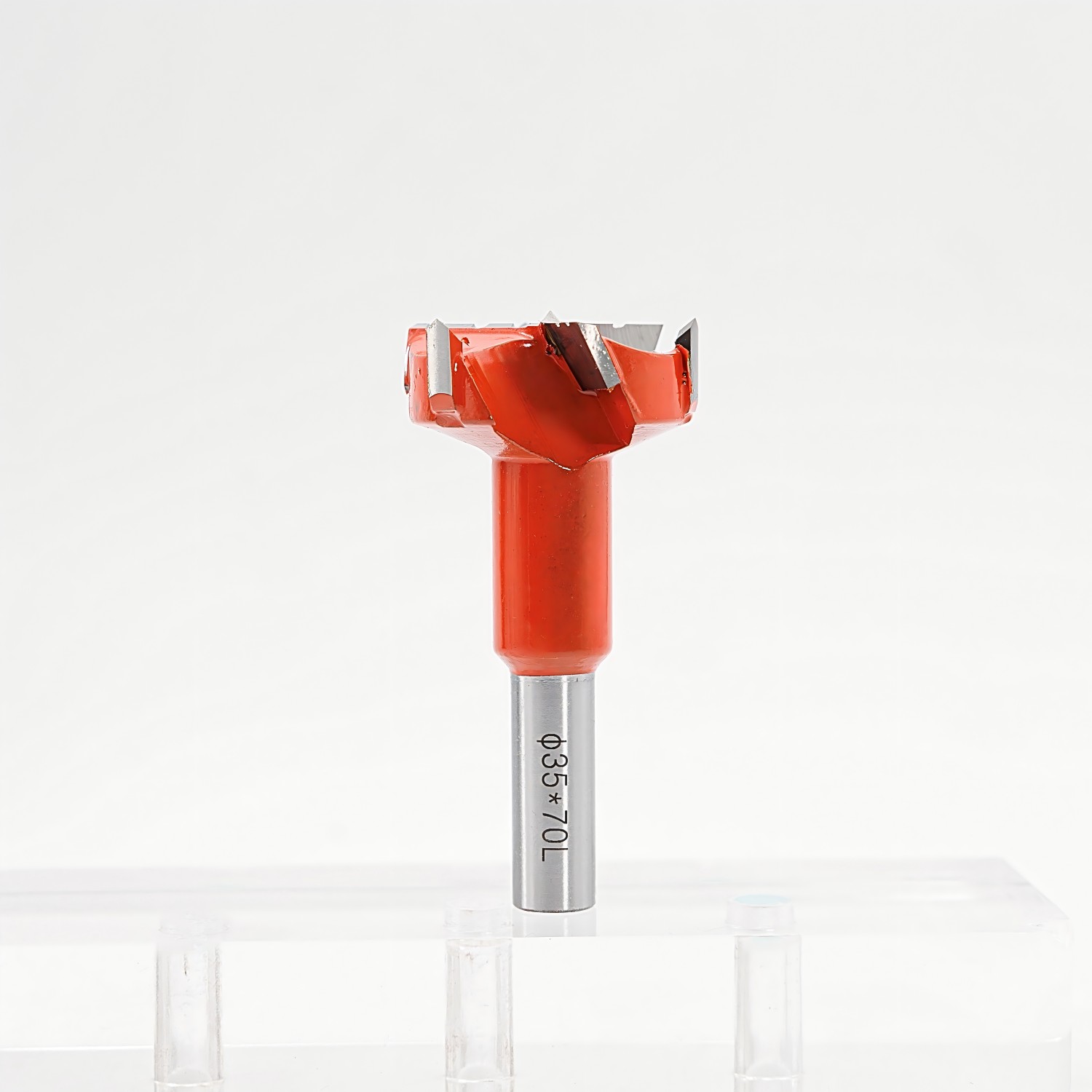 Three-blade alloy split with groove Three-blade alloy split with groove