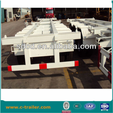 40ft skeleton container terminal semi trailer