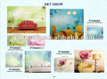 wall mural-vitural flowers