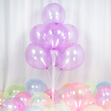 Arch HSD 10 -calowe Dekoracje urodzinowe i ukończenia balonu: Premium Pink, Red i Green Lateksowe balony kryształowe dla przezroczyste ulepszenia imprezowe
