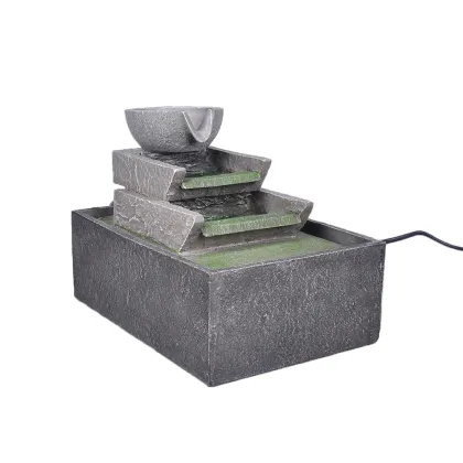 Table Fountain Wired Cup Flowing