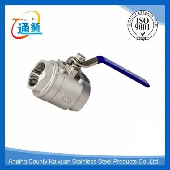 casting female ss 2pcs ball valve