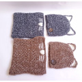 Children's suit hat hand-knitted warm knit hat