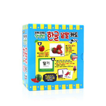 Tarjetas de niños que destellan coreanas educativas del OEM para la venta