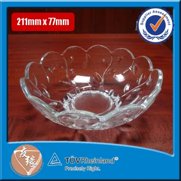 flower shaped decorative glass bowl for salad / fruit / candy