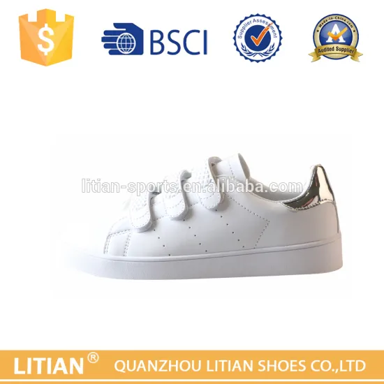 2016 popular design high quality flat women casual PU shoes