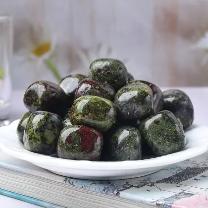 Natural High Quality Quartz Spheres Dragon Blood Stones