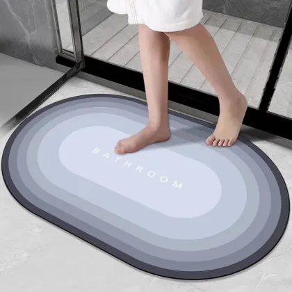Water Absorbent Diatom Mud Diatomaceous Earth Bath Mat
