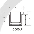 ASTM SCH80 UPVC réducteur Bush couleur gris foncé