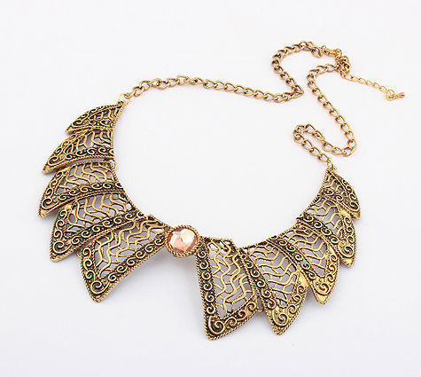 Old Fashion Zinc Alloy Collar Necklace