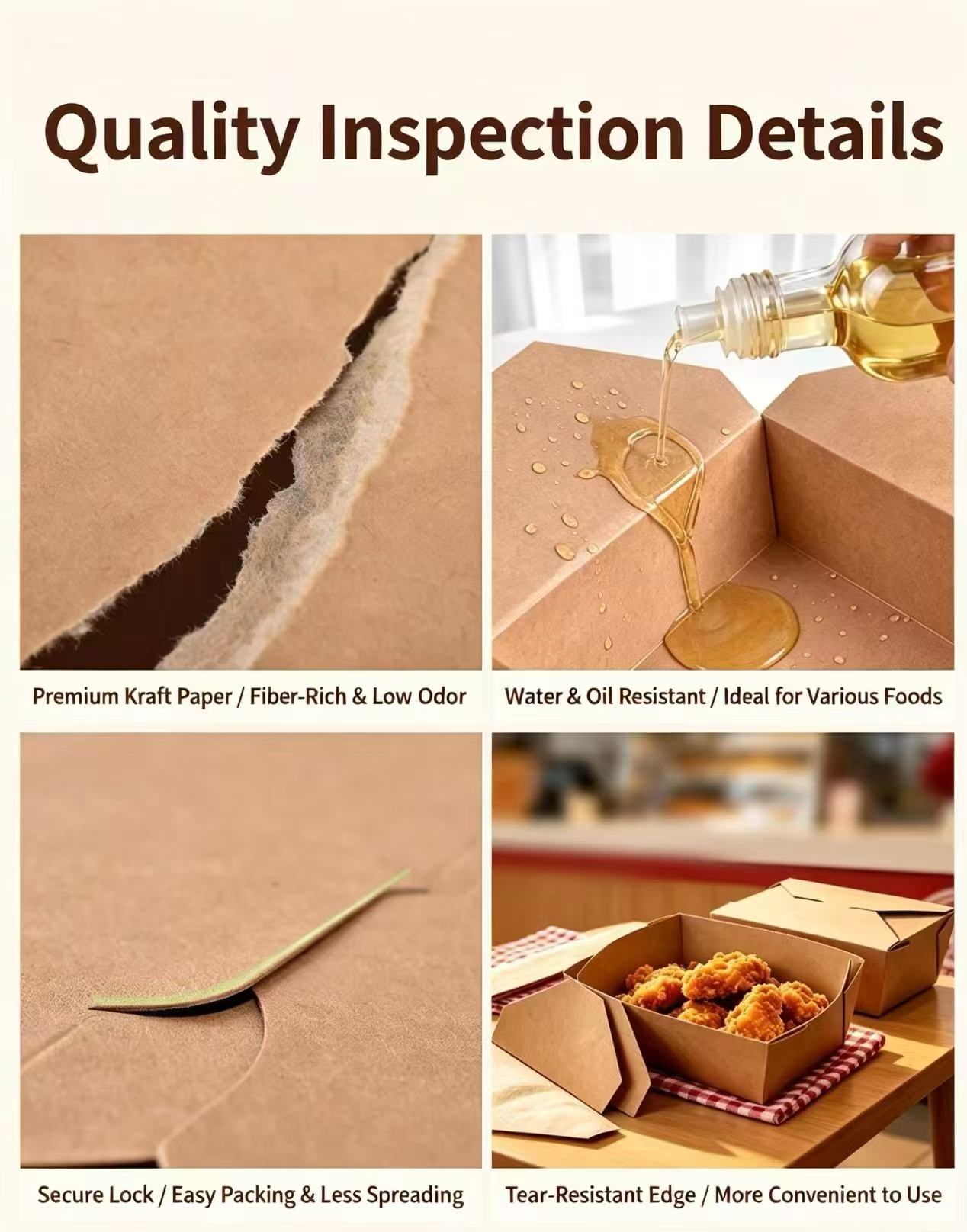 kraft sandwich box