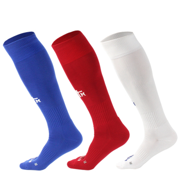 Custom Logo Anti-Slip Polyester Football Socks for Men