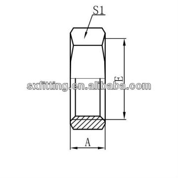 METRIC FEMALE plug hydraulic fittings
