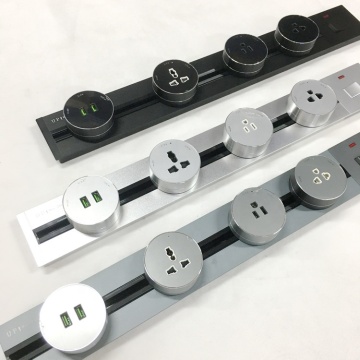 Universal Multi-Smart Office Desk Power Track System