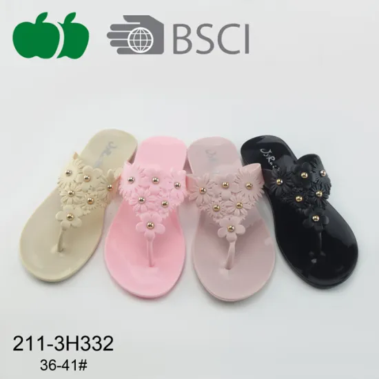 New Fashion Plastic Pvc Ladies Slippers