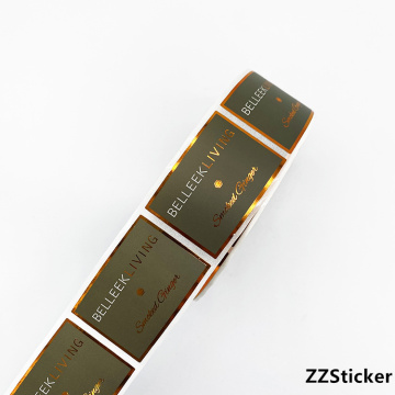 Goldfolienaufkleber für das Branding