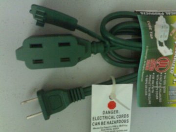 American UL standard 2 core extension cord