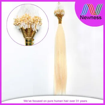 Silicone Micro Ring Hair /100% Indian Remy Human Hair