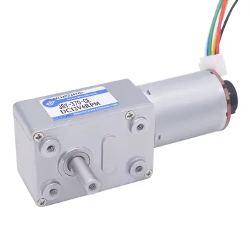 JGY-370 Micro Brush Turbo-reducing 24V DC 40RPM Gearbox Motor with Encoder