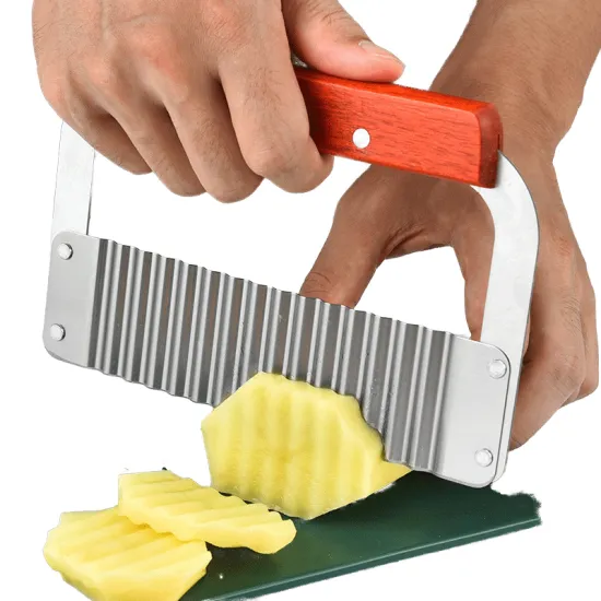 Hot Selling Wave Pattern Stainless Steel Multifunctional Potato Knife & Vegetable Cutter