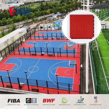 Fiba Basketball Outdoor Floor Brocking Tiles PP Tiles