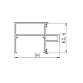 Extrusion du système de murs-rideaux en aluminium Dies