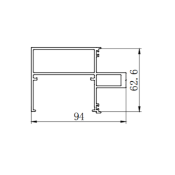 Extrusion des Aluminiumvorhangs -Wandsystems stirbt