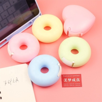 Love Heart Washi Tape Cutter: A Stylish Candy Color Masking Tape Dispenser for Office & School Supplies