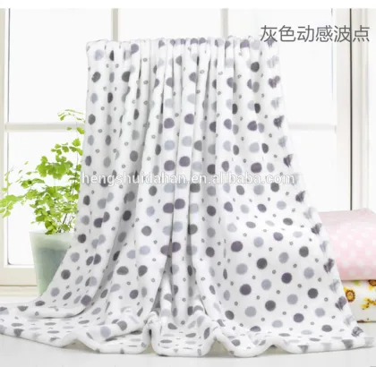 home textiles blanket 100% polyester coral fleece flannel blanket