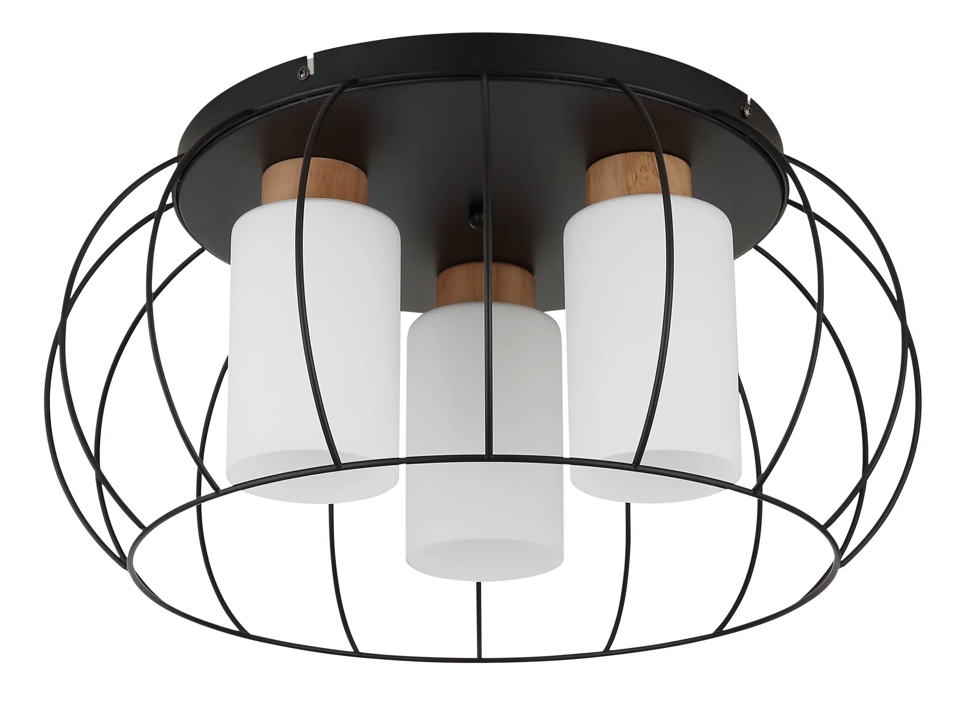 Modern Wood & Metal Ceiling Light (4)
