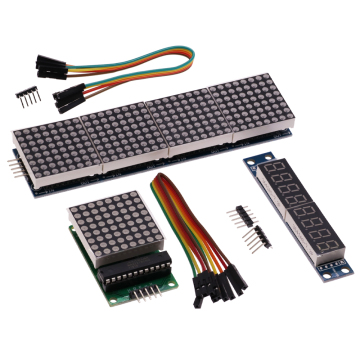 Microcontrôleur MAX7219 Microcontrôleur 4-en-1 Module d'affichage pour la matrice de points Arduino 8x8