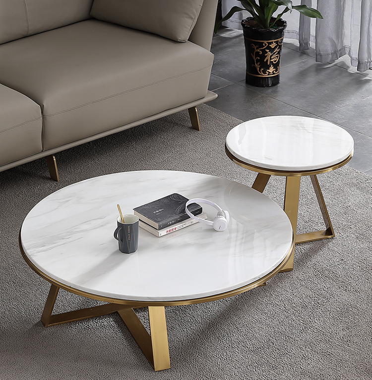 Coffee Table Modern Marble Top