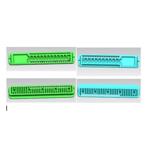 Inlaid single hole emitters